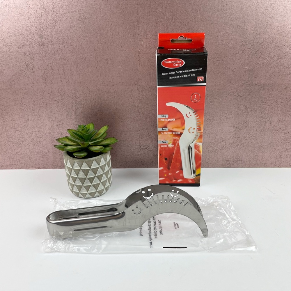 Watermelon Corer Stainless Iron Watermelon Cutter Slicer Utensil With Box